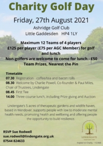 Lindengate charity golf day Lindengate charity golf day